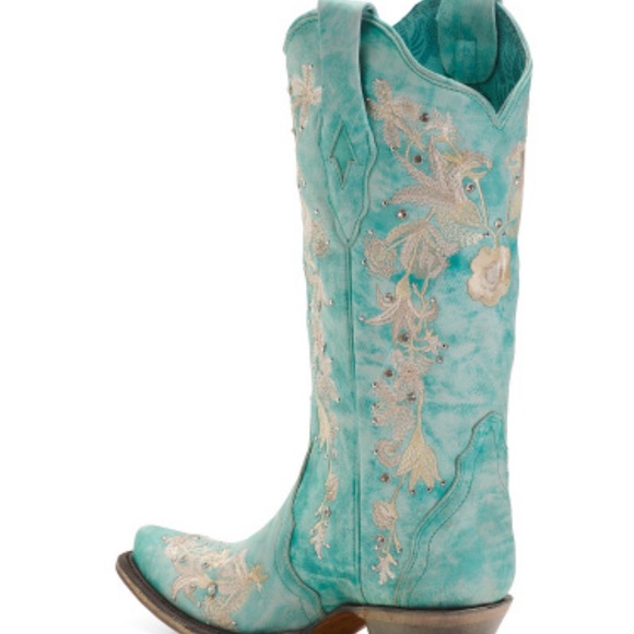 CORRAL BOOTS
Leather Embroidered Floral Western Boots 7.5 turquoise - Picture 2 of 10